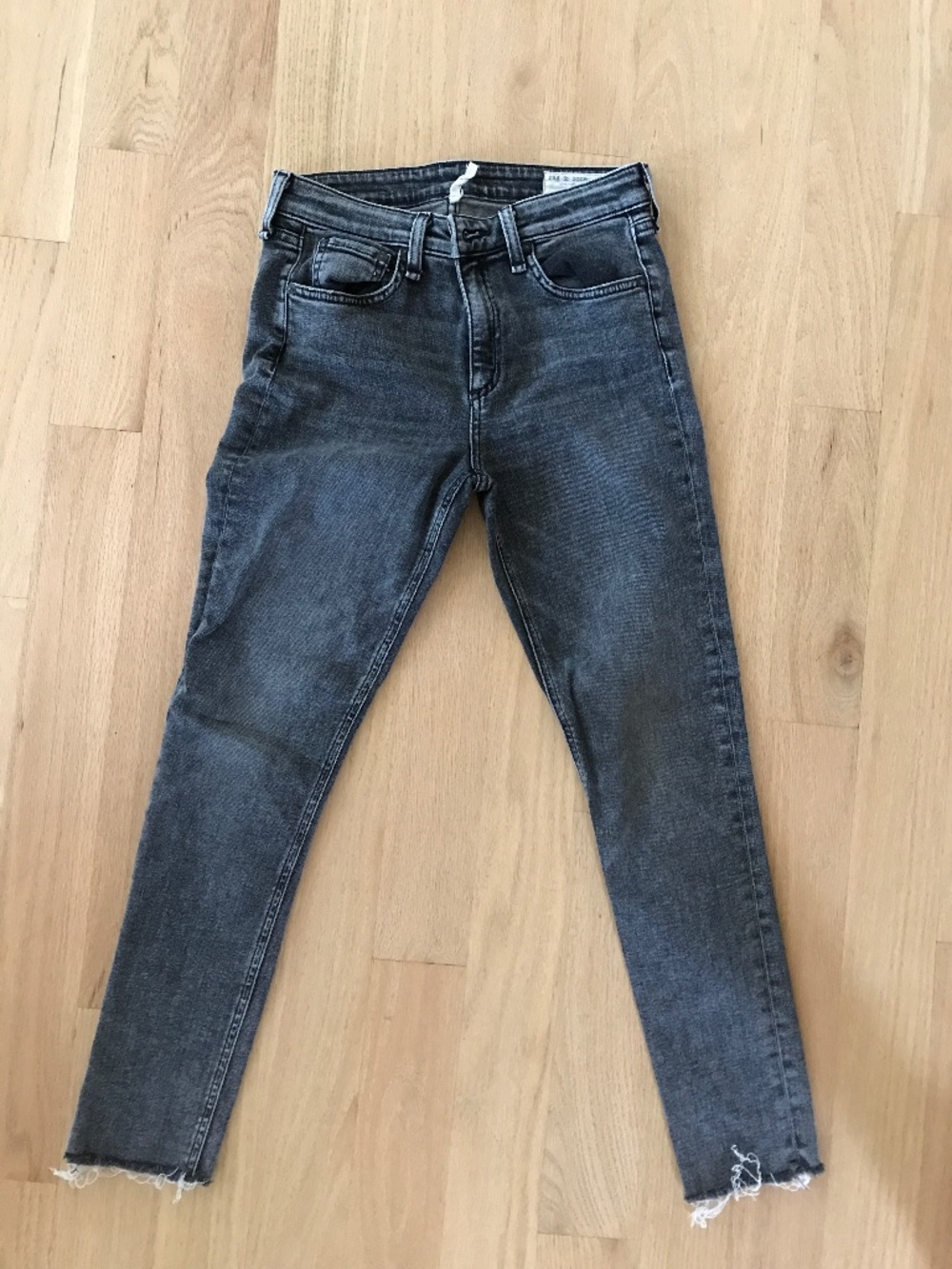 Rag & Bone black jeans cate mid-rise ankle skinny